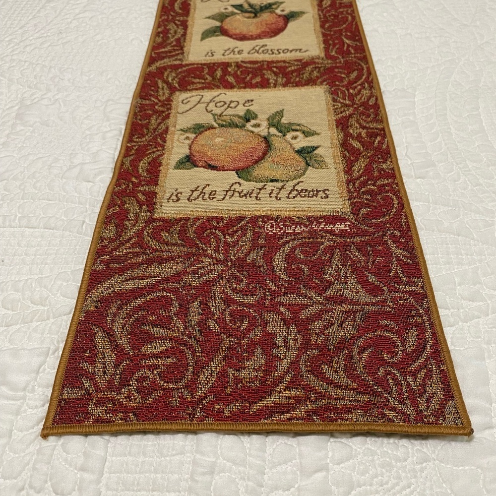 Elegant Burgundy and Gold Wall Hanging - Picture 7 of 14